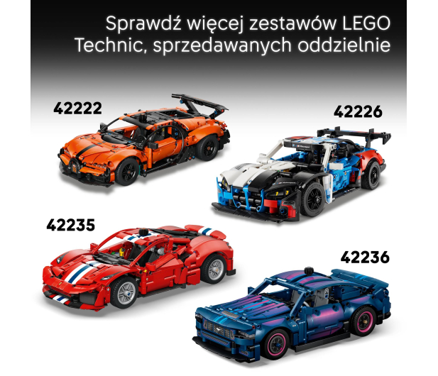 LEGO TECHNIC 42234 Samochód sportowy Dodge Viper GTS-R - 1547396 - zdjęcie 4